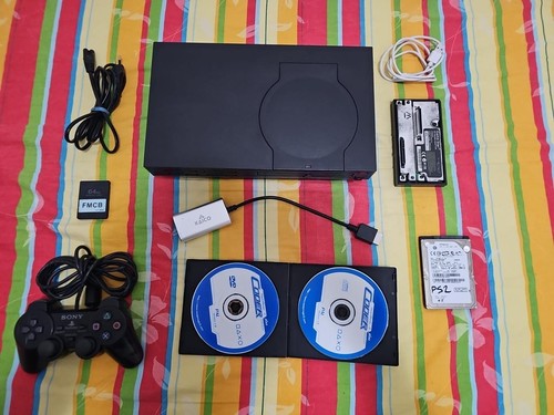 Sony ps2 fat scph - scph-39004, hdd